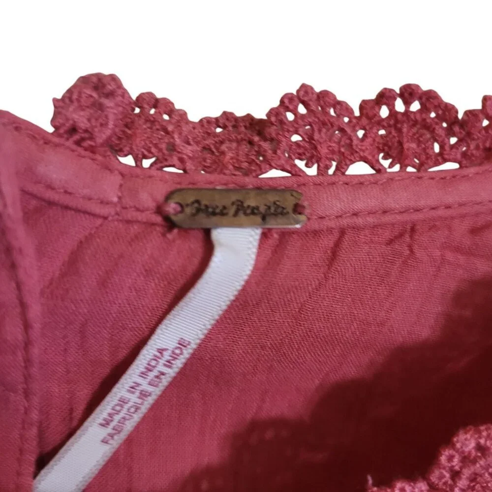 Free People Pink Blouse - Picture 4 of 7